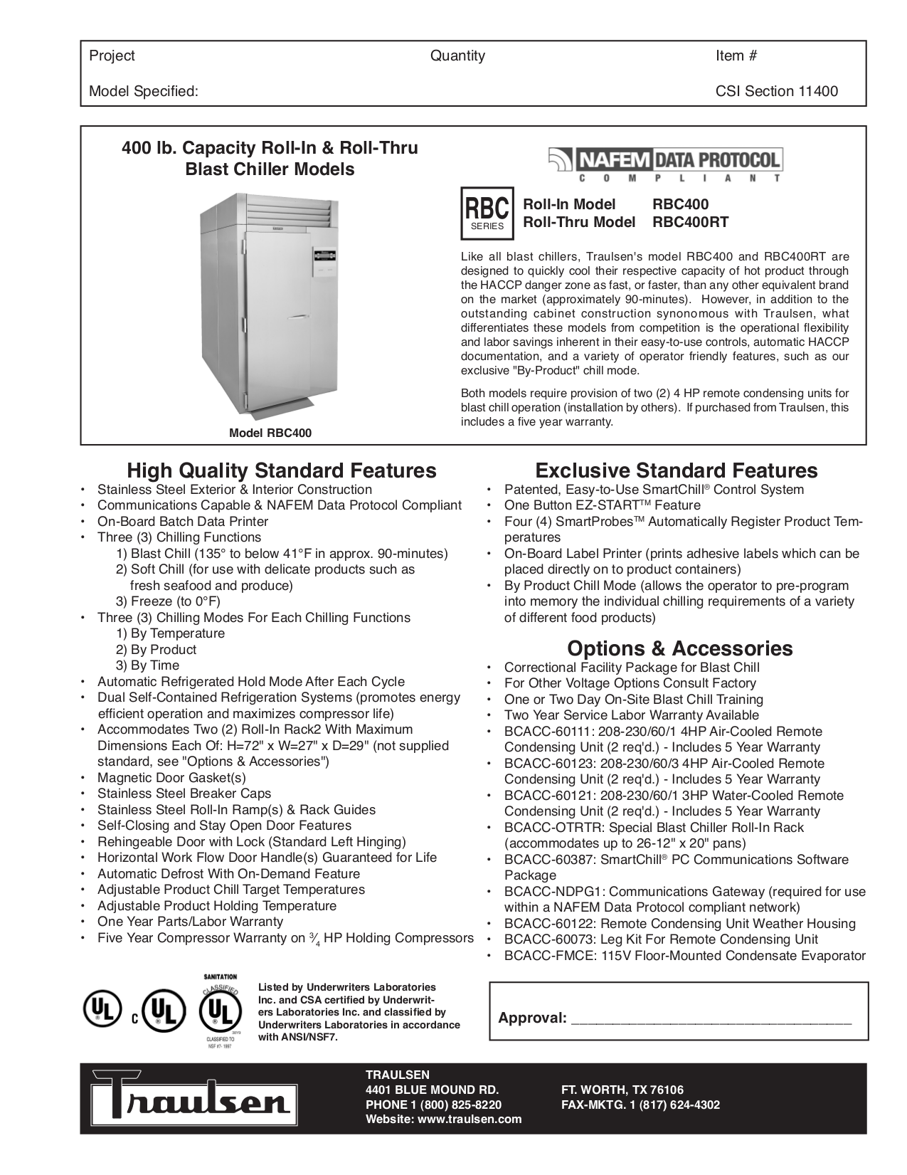 PDF manual for Traulsen Refrigerator RBC400RT